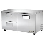 True TUC-60D-2-HC - Undercounter Refrigerator, (1) solid door, (2) shelves, (2) drawers